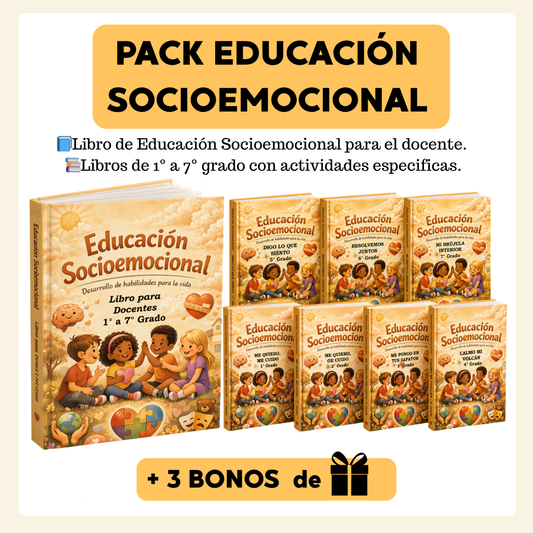 Kit Educación Socioemocional + 3 Bonos de regalo
